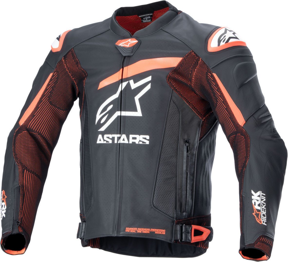 Motorradjacke GP Plus R V4 Rideknit perforierte Motorrad Lederjacke
