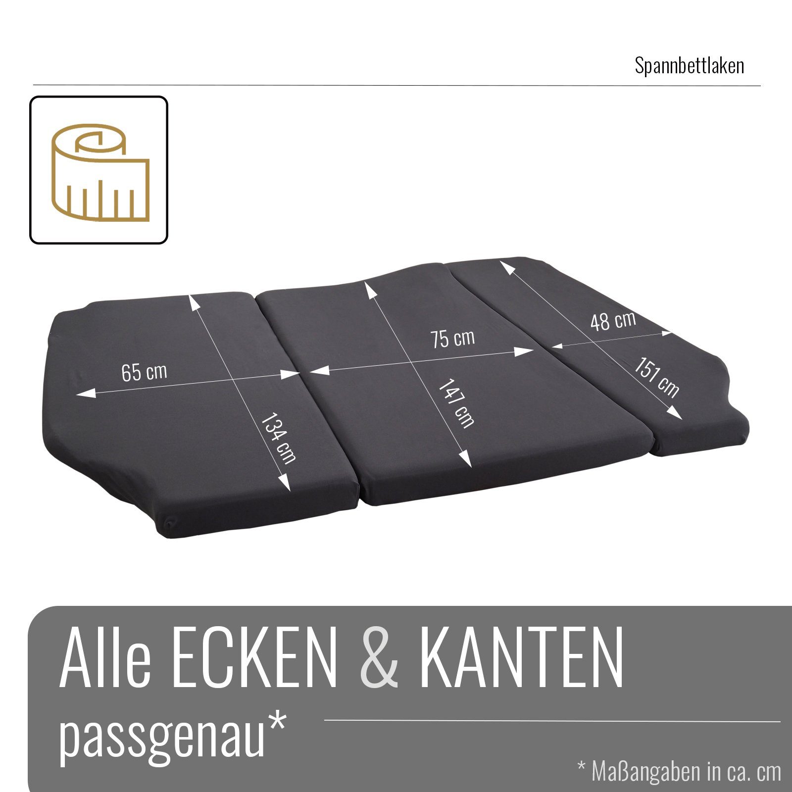 BLACK FOREST FOX Spannbettlaken Spannbettlaken VW günstig online kaufen
