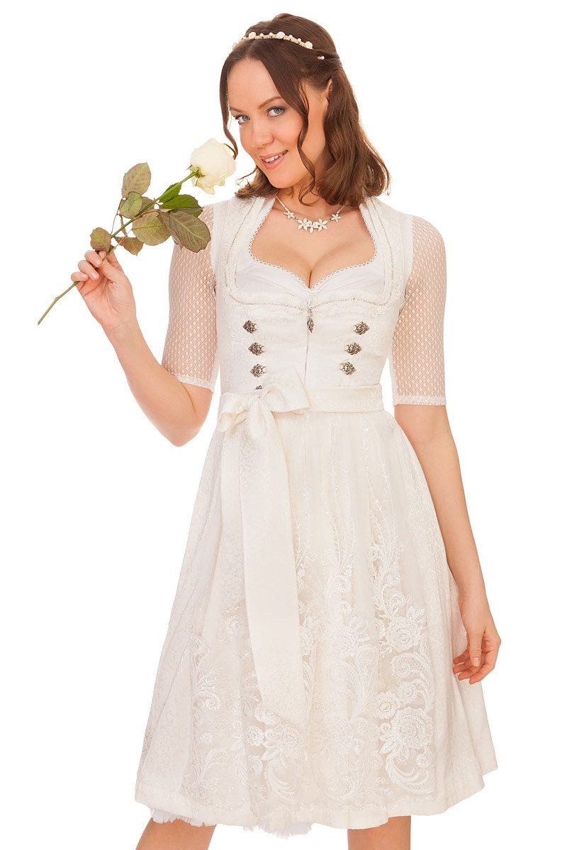 Dirndl Midi Dirndl 2tlg. - GILITTA - weiß
