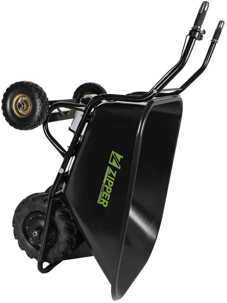 ZIPPER Motorschubkarre elektrische Schubkarre, Ideal für den Transport von Schüttgütern rund um Haus, Hof und Garten