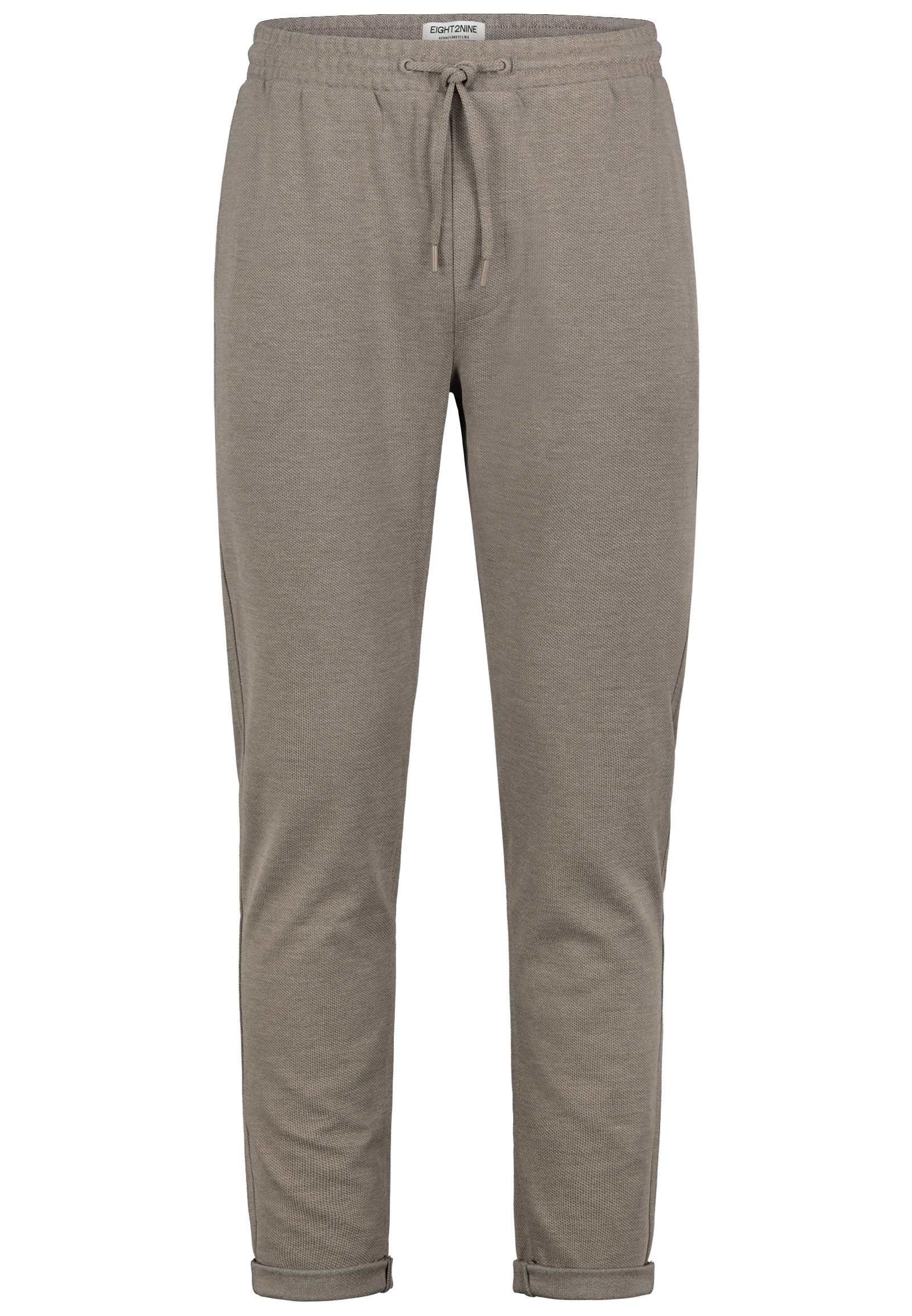 Eight2Nine Chinohose Verstellbarer Bund Kordelzug für Herren (1-tlg) H16106AE62441_Pants