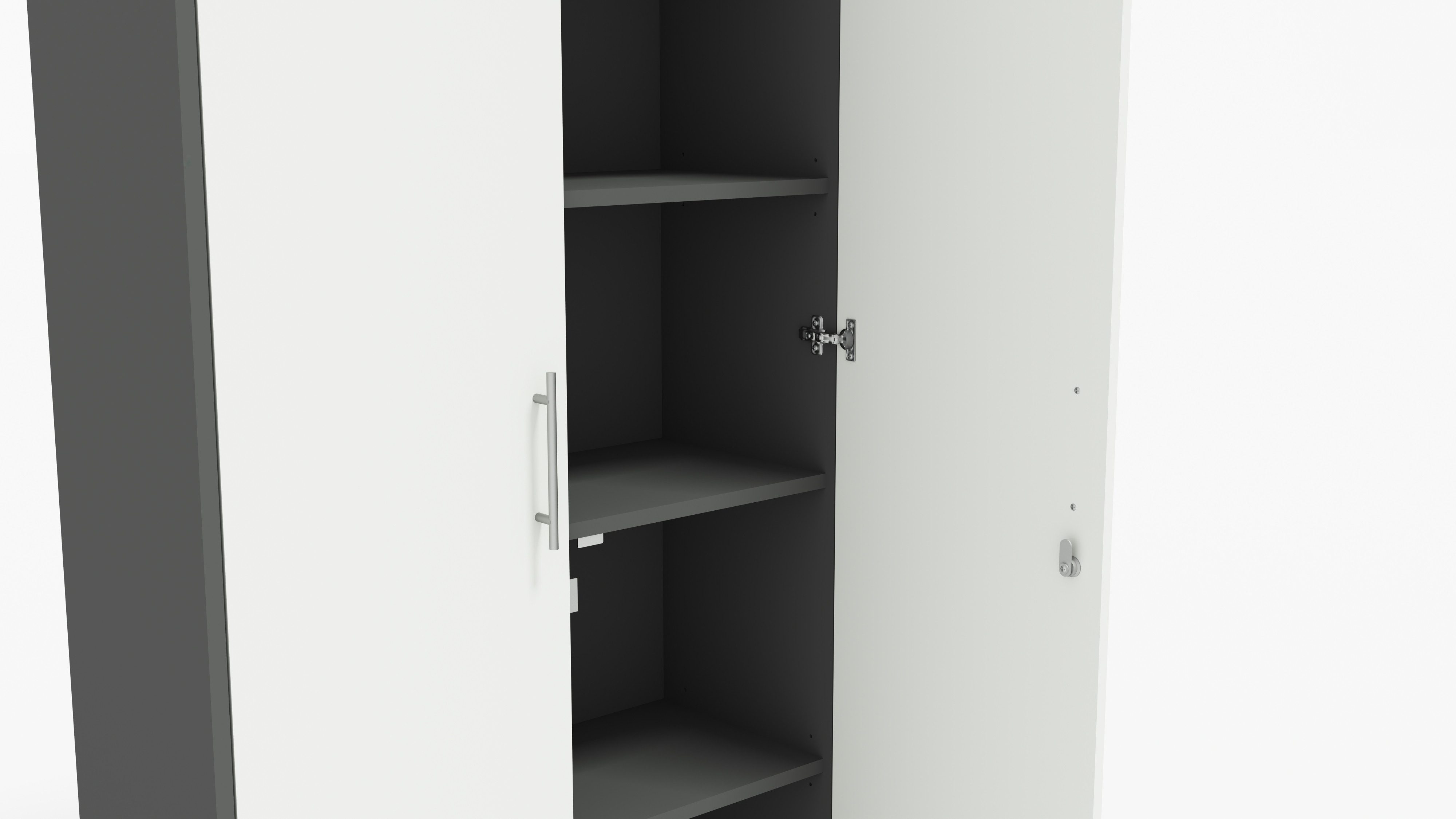BMG Möbel Aktenschrank Office Edition abschließbar, 5 Ordnerhöhen, Platz für über 45 DIN A4 Ordner – Bild 4 von 5