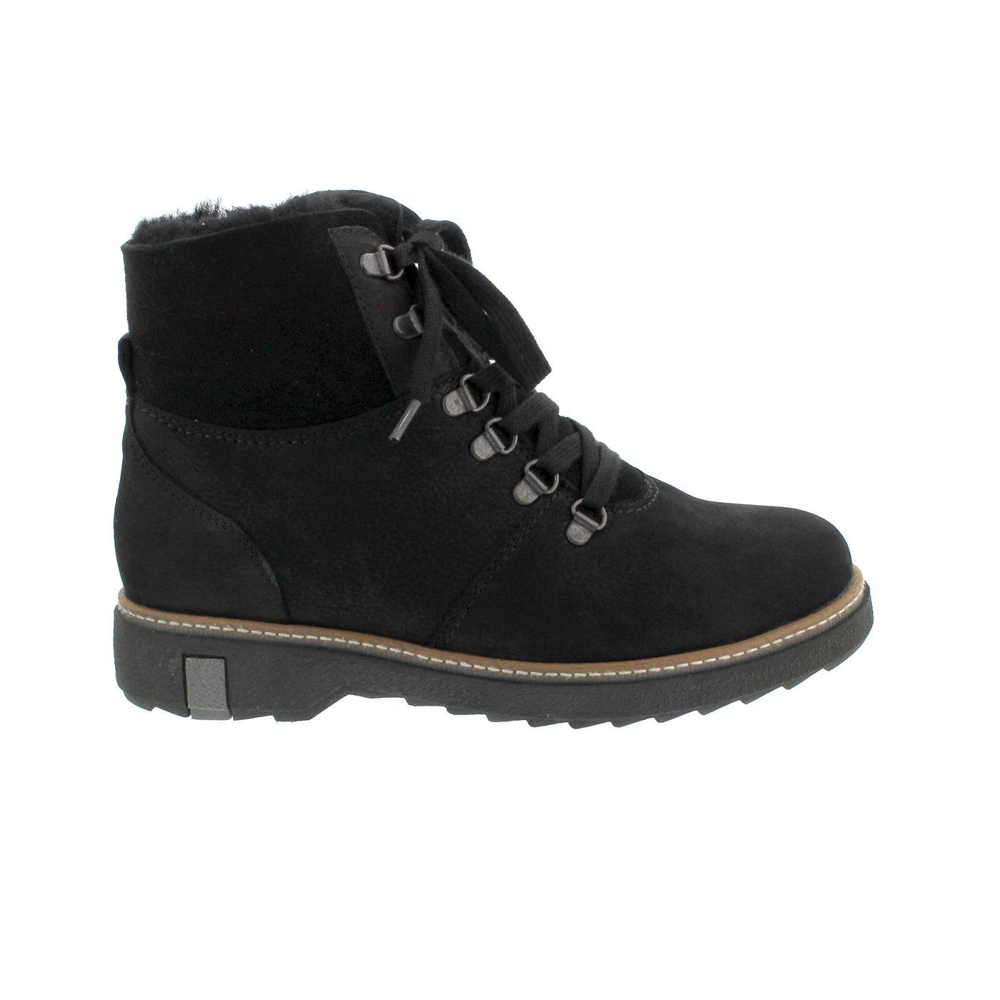 Waldläufer Waldläufer Hitomi Bootie, Nubukleder und echtes Lammfell, Reißve günstig online kaufen