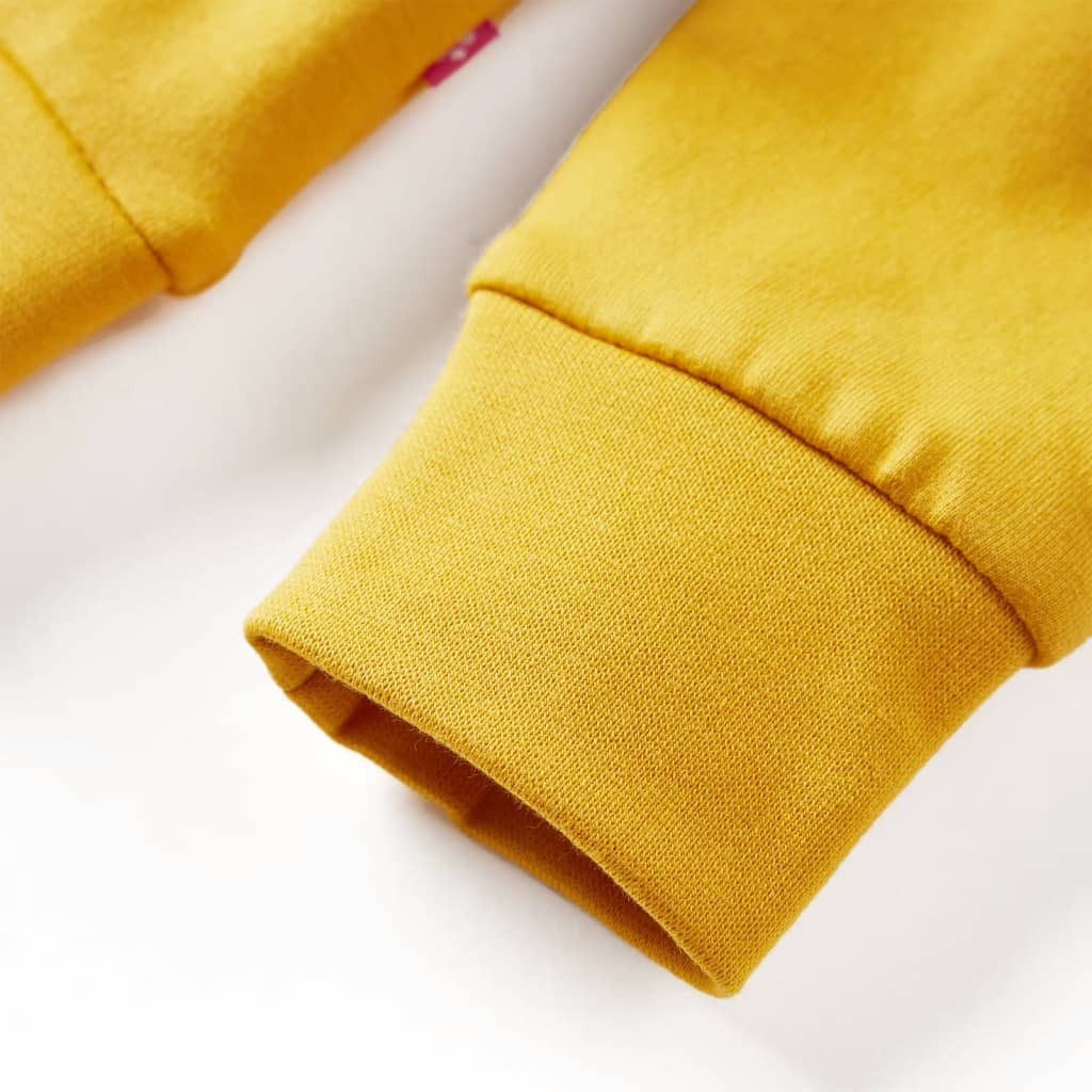 vidaXL Sweatshirt Kinder-Sweatshirt Dunkles Ocker 116