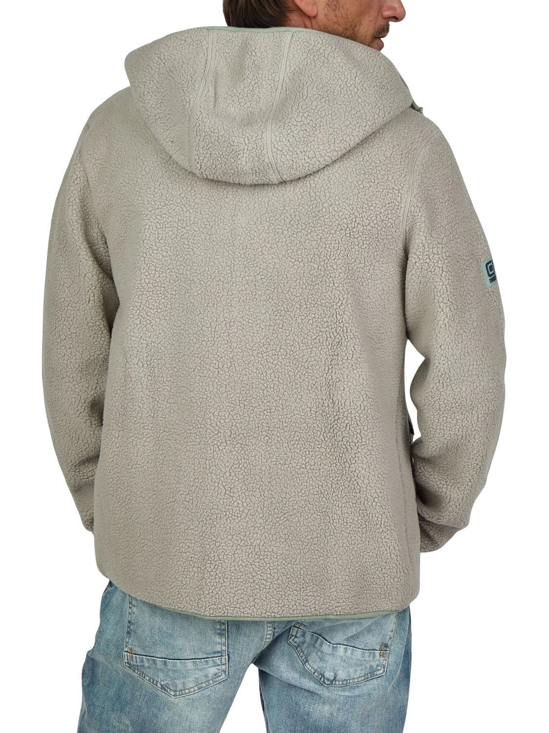 riverso Outdoorjacke Herren Fleecejacke RIVLennox Regular Fit Übergangsjacke mit Teddyfleece – Bild 3 von 5