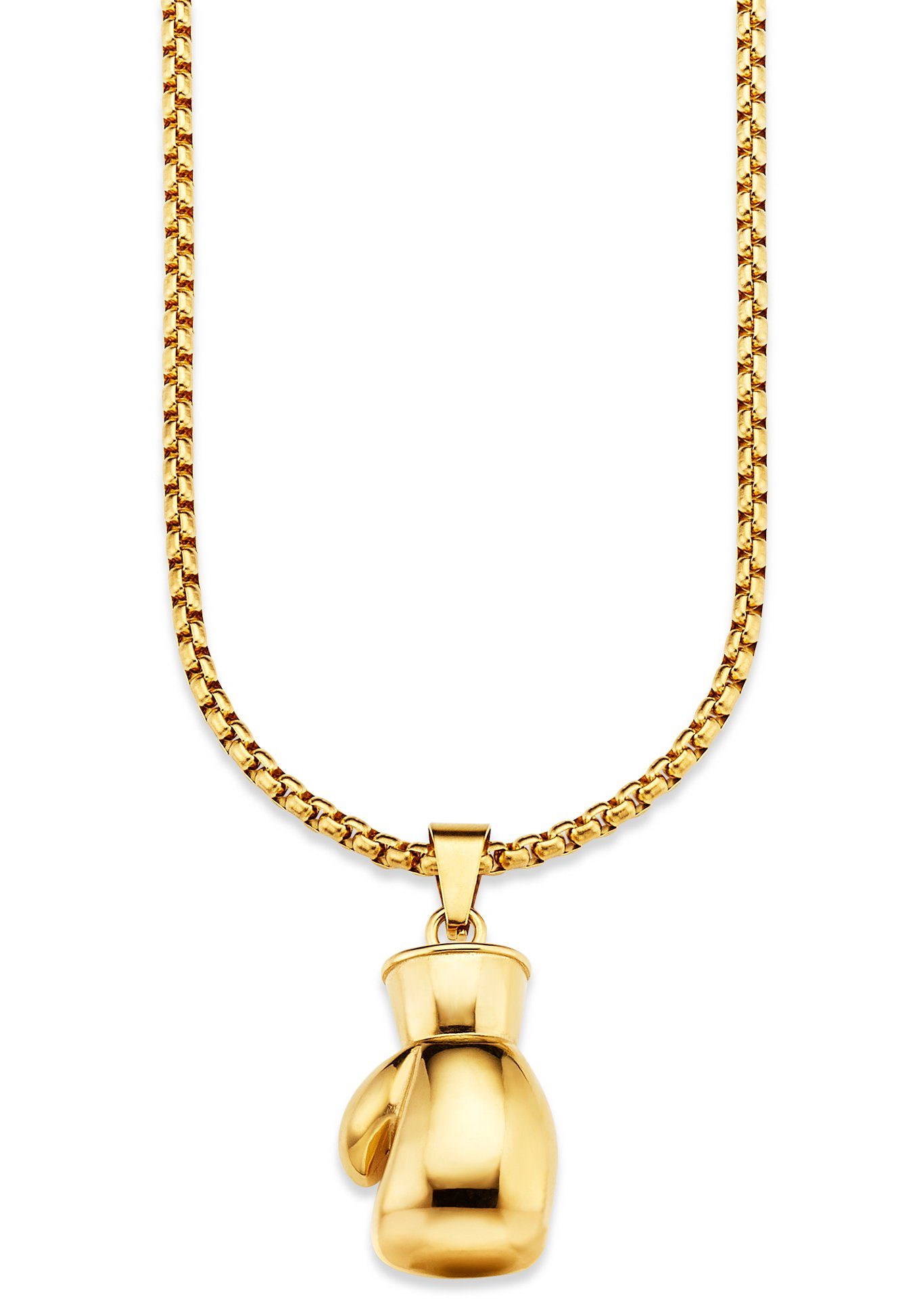 Bruno Banani Kette mit Anhänger Schmuck Geschenk Halskette Box-Handschuh Venezianerkette