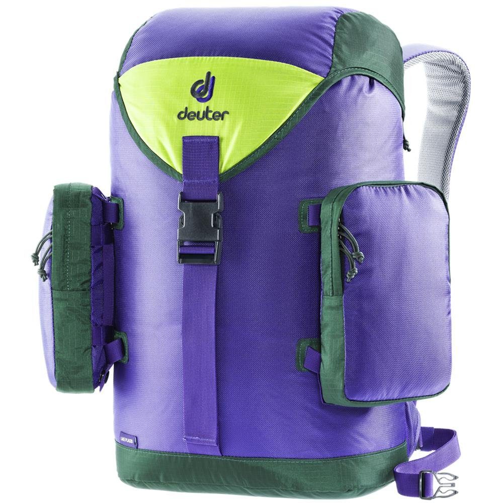 Rucksack Zoll, Lake deuter 90er-Design 27 Placid, 15 bis Liter, Laptopfach violet-citrus