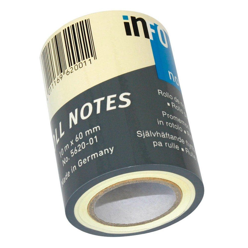 inFO Marker Ersatzrolle Haftnotizen-Rolle Standard 5620-01 gelb 1 Rolle