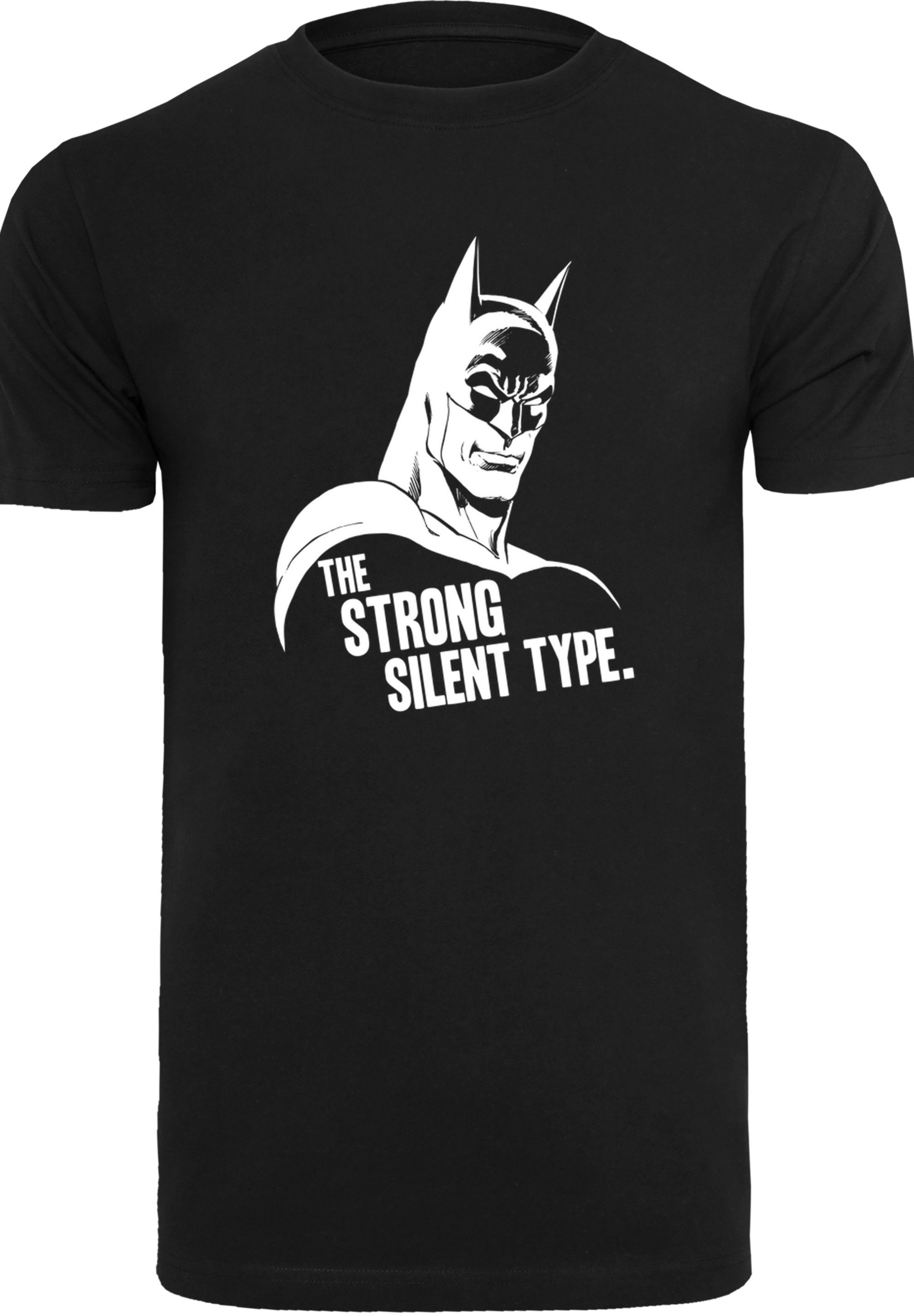 The Type Herren,Premium Batman T-Shirt Merch,Regular-Fit,Basic,Bedruckt Strong Silent Superheld F4NT4STIC