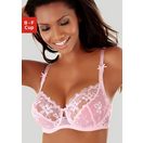 LASCANA Bügel-BH, Dirndl-BH mit Stickerei-Spitze, als Dessous-Set kombinierbar, große Größen