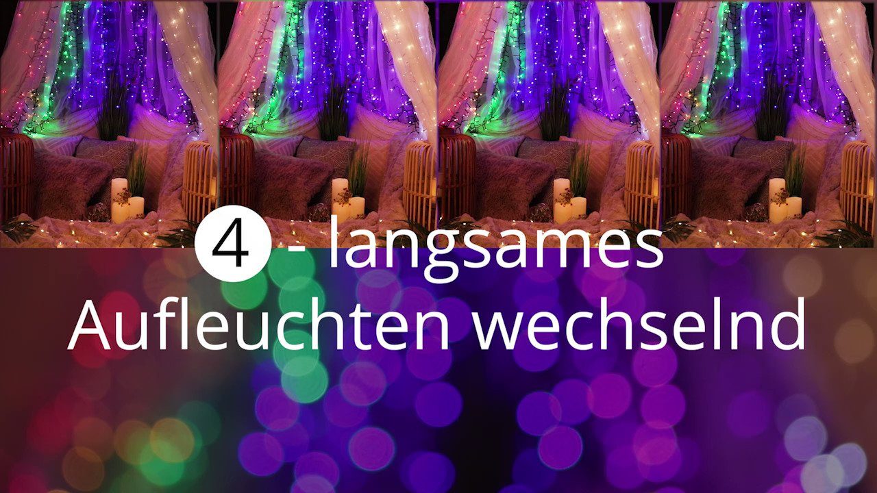 Idena LED-Lichterkette Idena 31109 - NewTec LED Lichterkette für Außen & Innen mit 800 LED