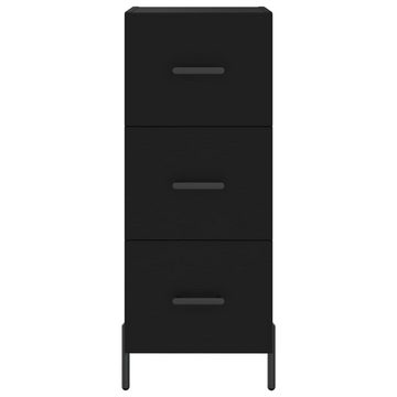 vidaXL Kleiderschrank Regal Highboard Schrank Hochschrank Schwarz 34,5x34x180 cm Holzwerksto