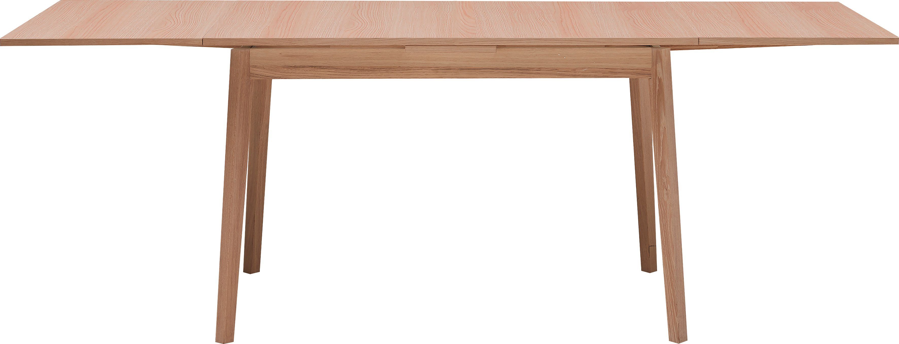 Hammel Furniture Esstisch Basic by Gestell 120(220)x80 cm, Melamin aus Massivholz in Eichefarben Tischplatte Single, und Hammel