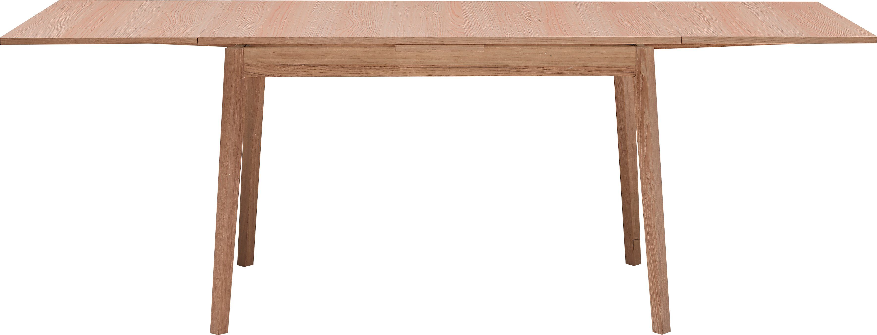 Hammel Furniture Esstisch Basic by aus Tischplatte 120(220)x80 Single, und Melamin cm, in Massivholz Eichefarben Hammel Gestell