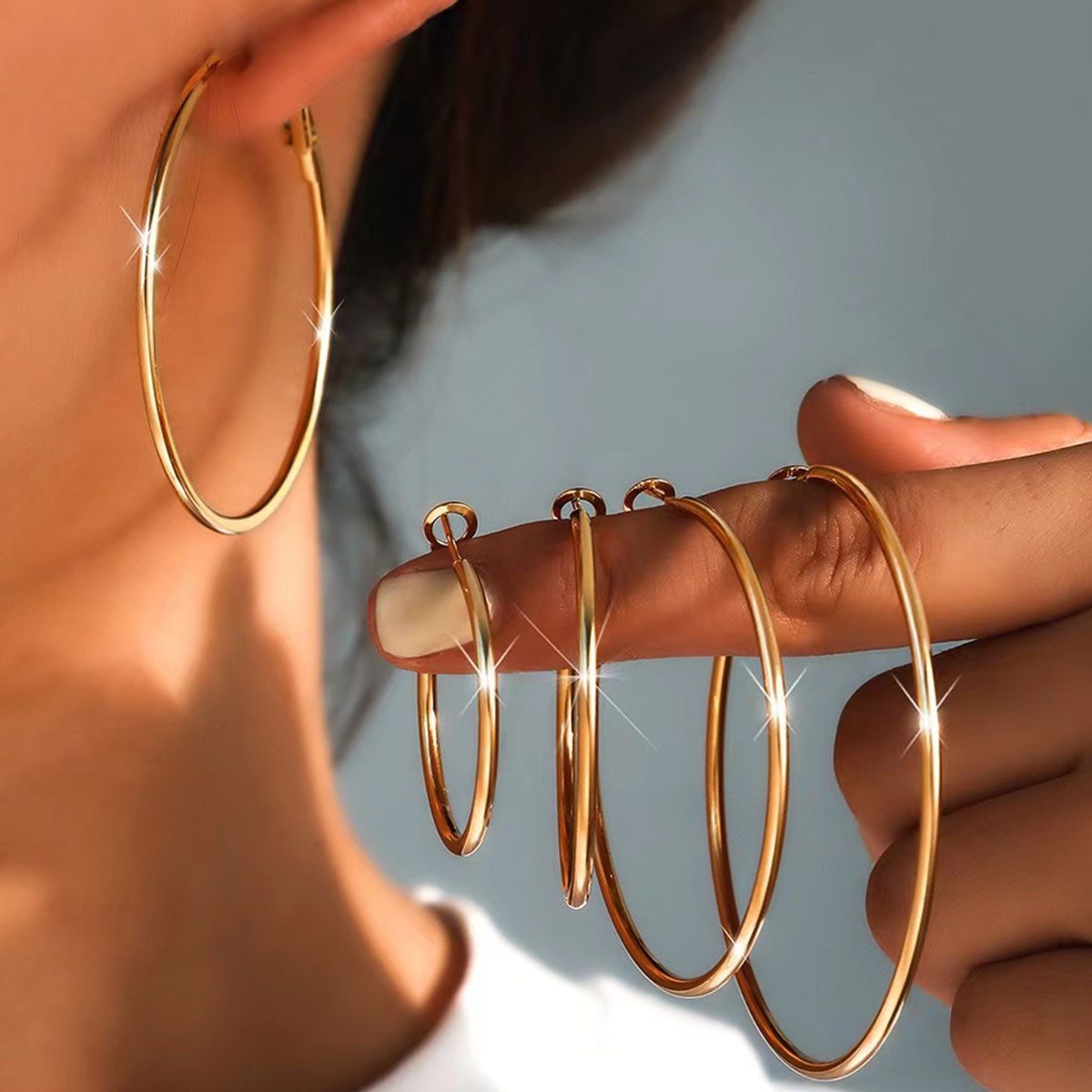 KARMA Paar Creolen Gold od. Silber günstig online kaufen