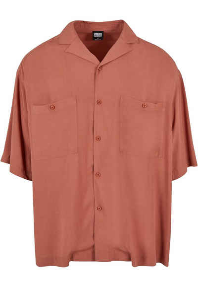 URBAN CLASSICS Langarmhemd Urban Classics Herren Oversized Resort Shirt (1-tlg)