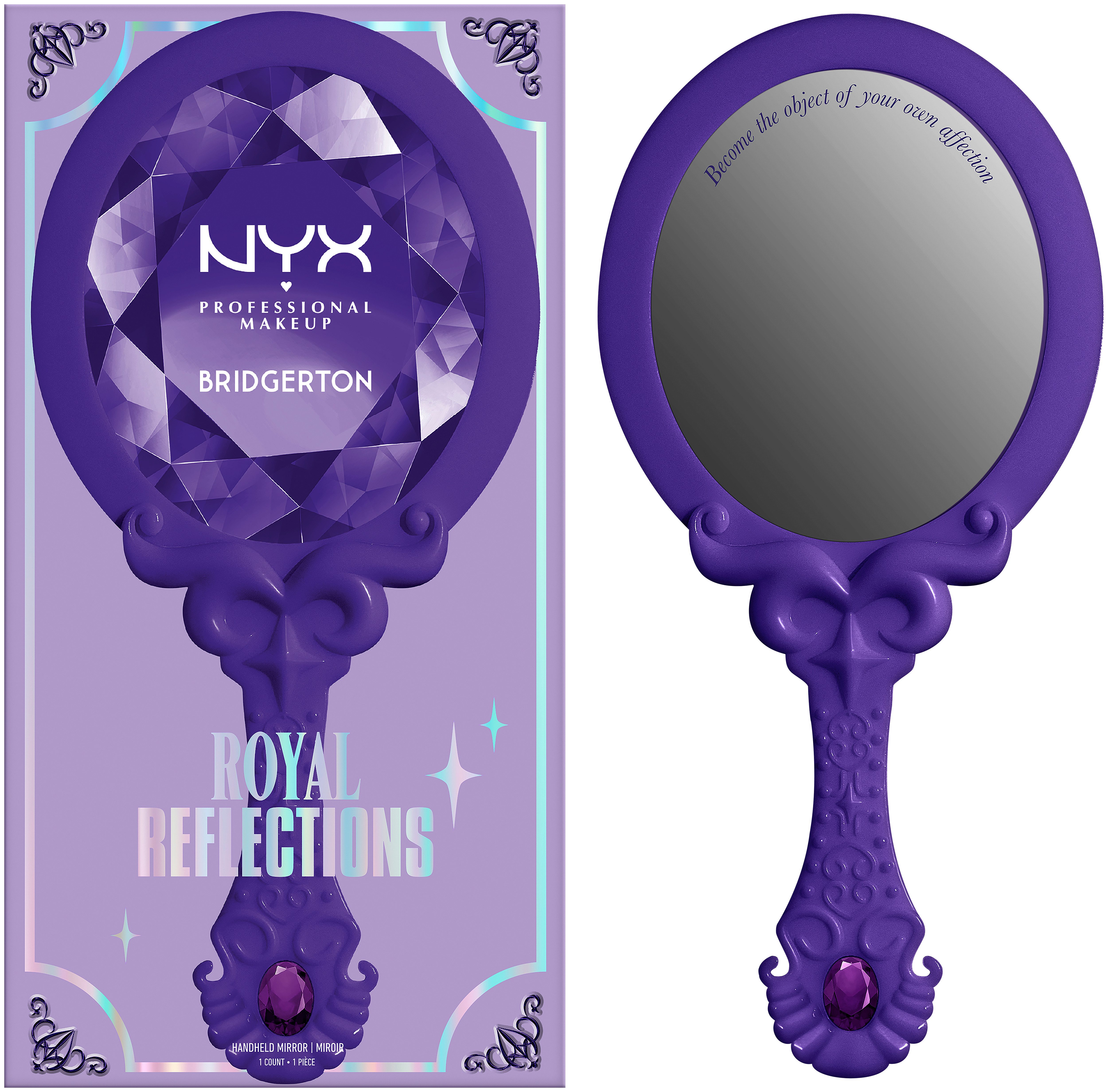 NYX PROFESSIONAL MAKEUP Schminkspiegel BRIDGERTION ROYAL REFLECTIONS, in limitierter Auflage
