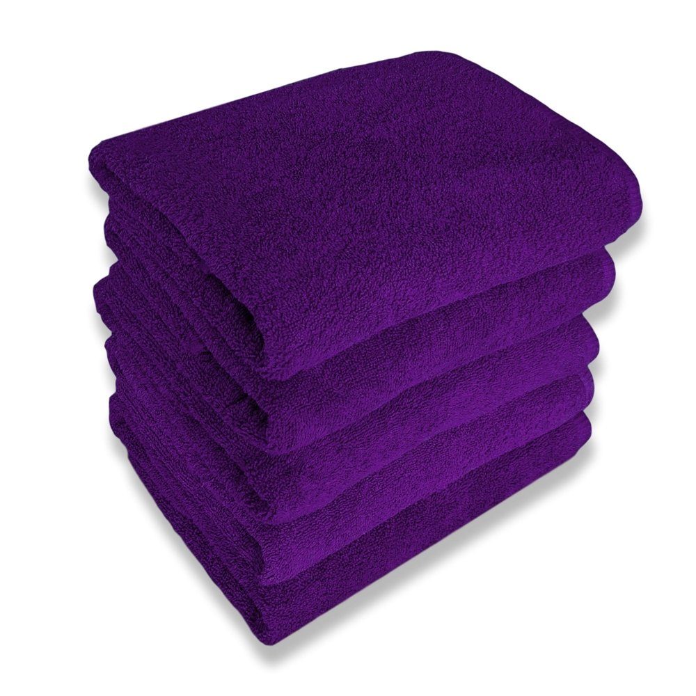 violett mit Auswahl: 23 - 70x140, cm, 50x100, 1-tlg), verpackt, Aufhänger, Baumwolle, Handtuch 30x50 21 g/m², 50x70, MatratzenL.A.B® 500 100% Farben Set zur (einzeln