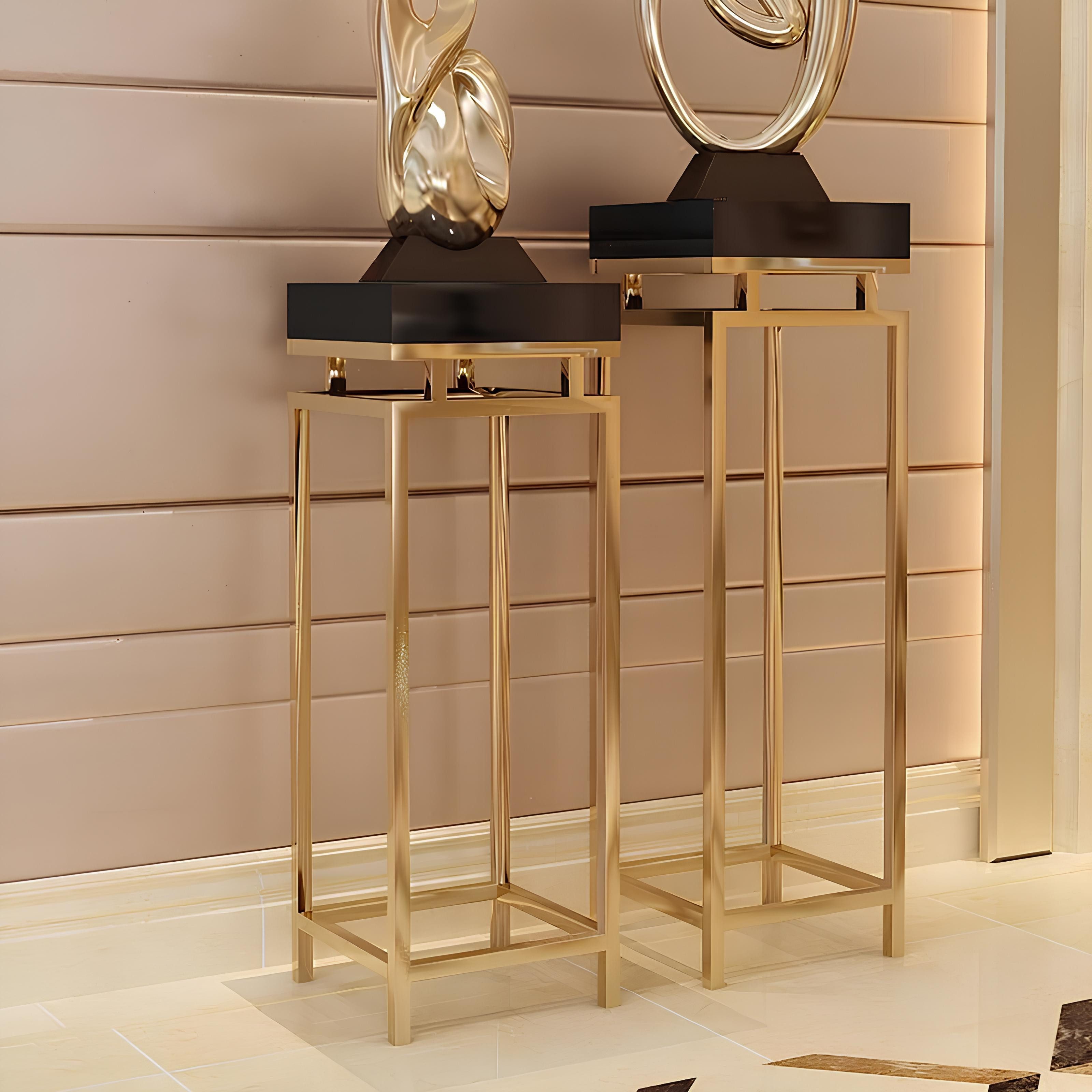 Xlmoebel Blumentisch Blumenhalter aus Edelstahl für Blumentöpfe, Design-Blumenständer (1-St., Blumenstand), Hergestellt in Europa