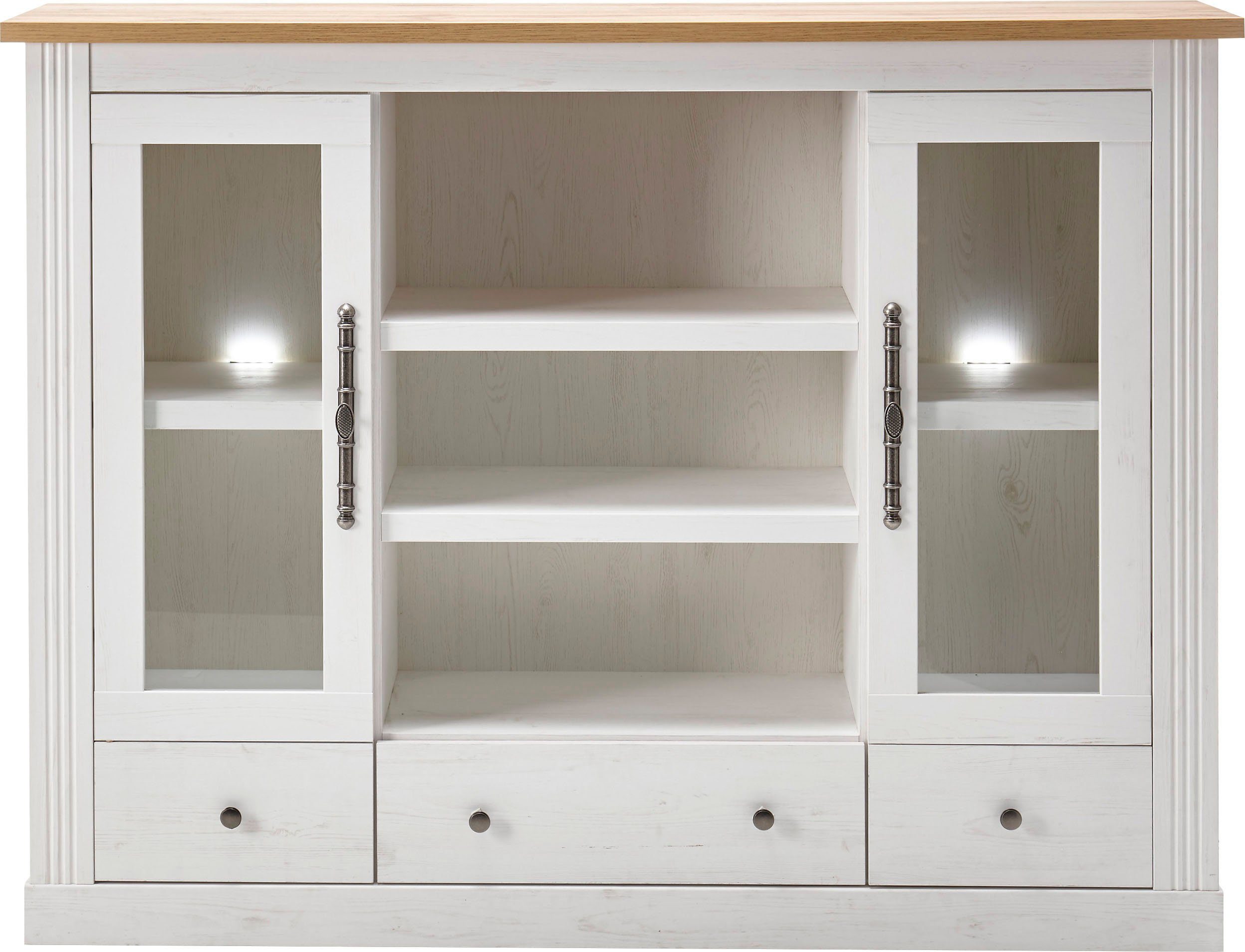 OTTO home Highboard Westminster S (Höhe ca. 122cm), im angesagten Landhaus-Look