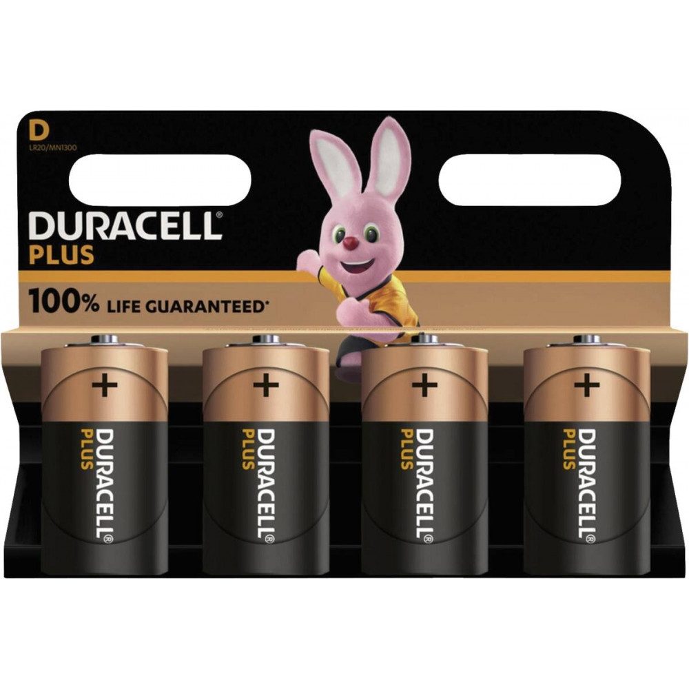 Duracell Plus-D K4 Mono-Batterien. Akku