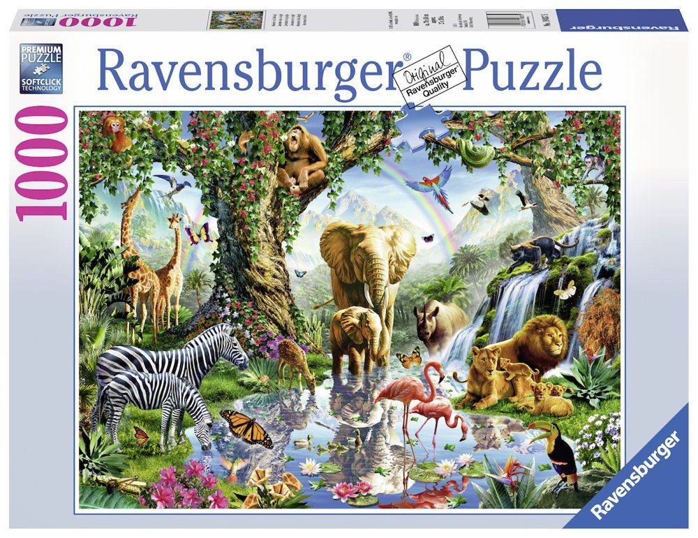 Ravensburger Puzzle 1000 Teile Ravensburger Puzzle Abenteuer im Dschungel 1 günstig online kaufen