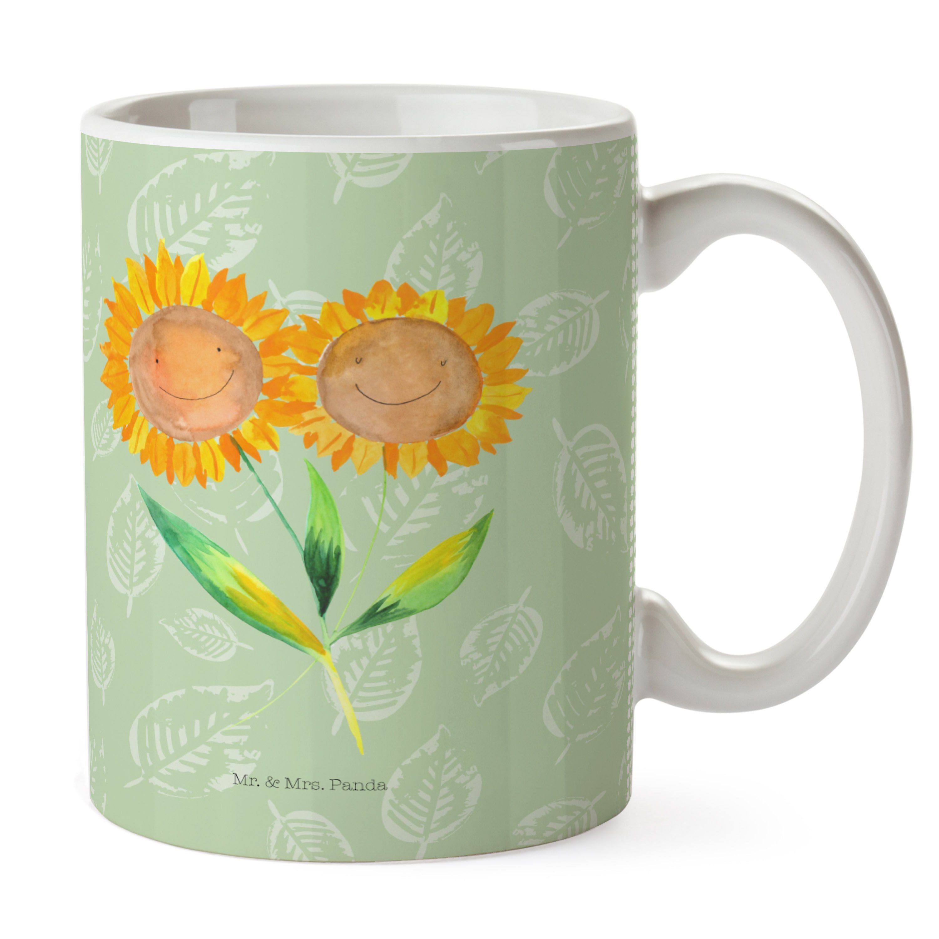 Mr. & Mrs. Panda Tasse »Sonnenblume - Weiß - Becher, Büro, Frühstück, Tee,  Kaffeebecher«, Keramik online kaufen | OTTO