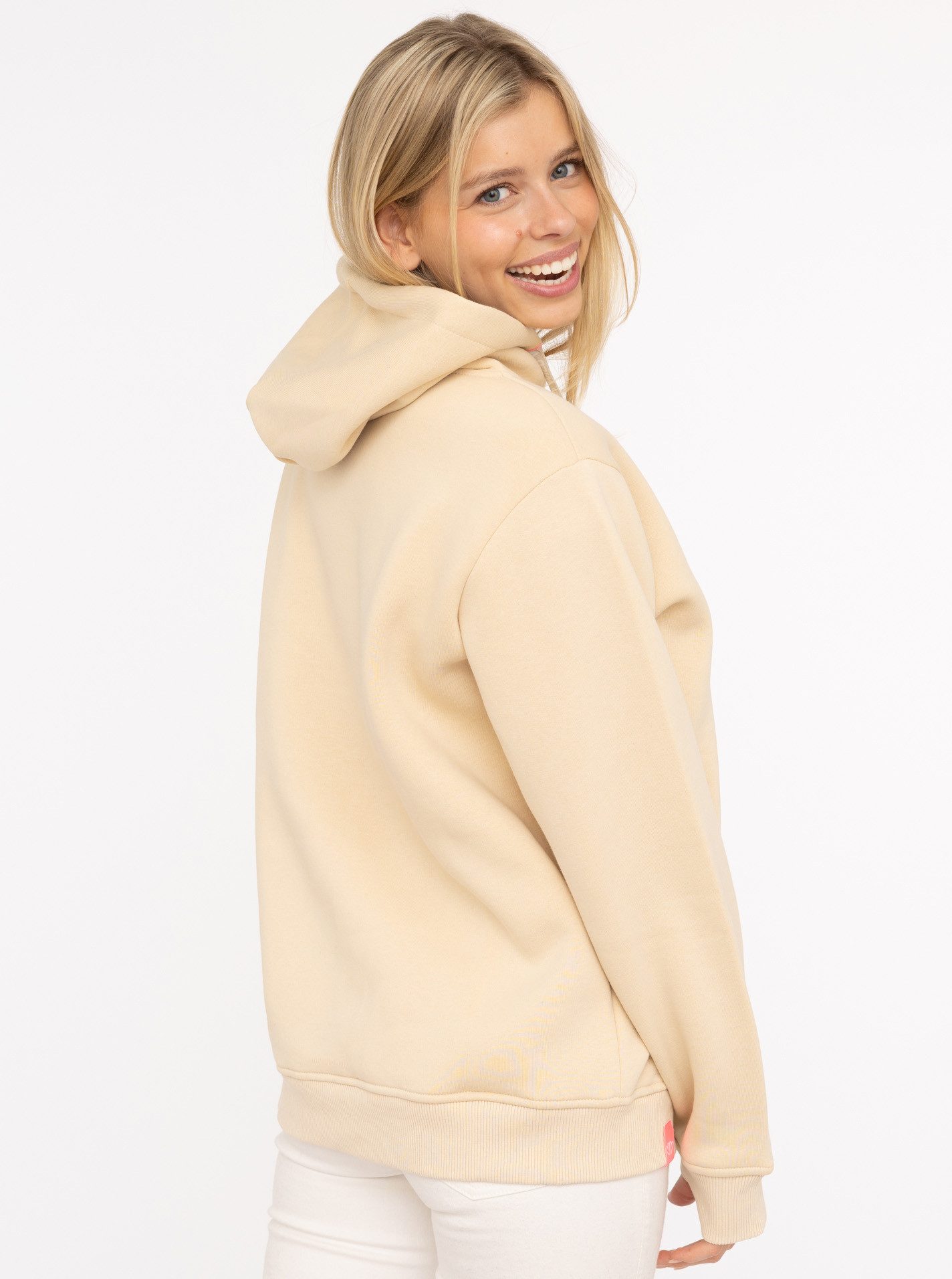 Zwillingsherz Hoodie "Wild at heart" Leo Kapuze und Stickerei, bedruckter Kordelzug, gestrickte Bündchen