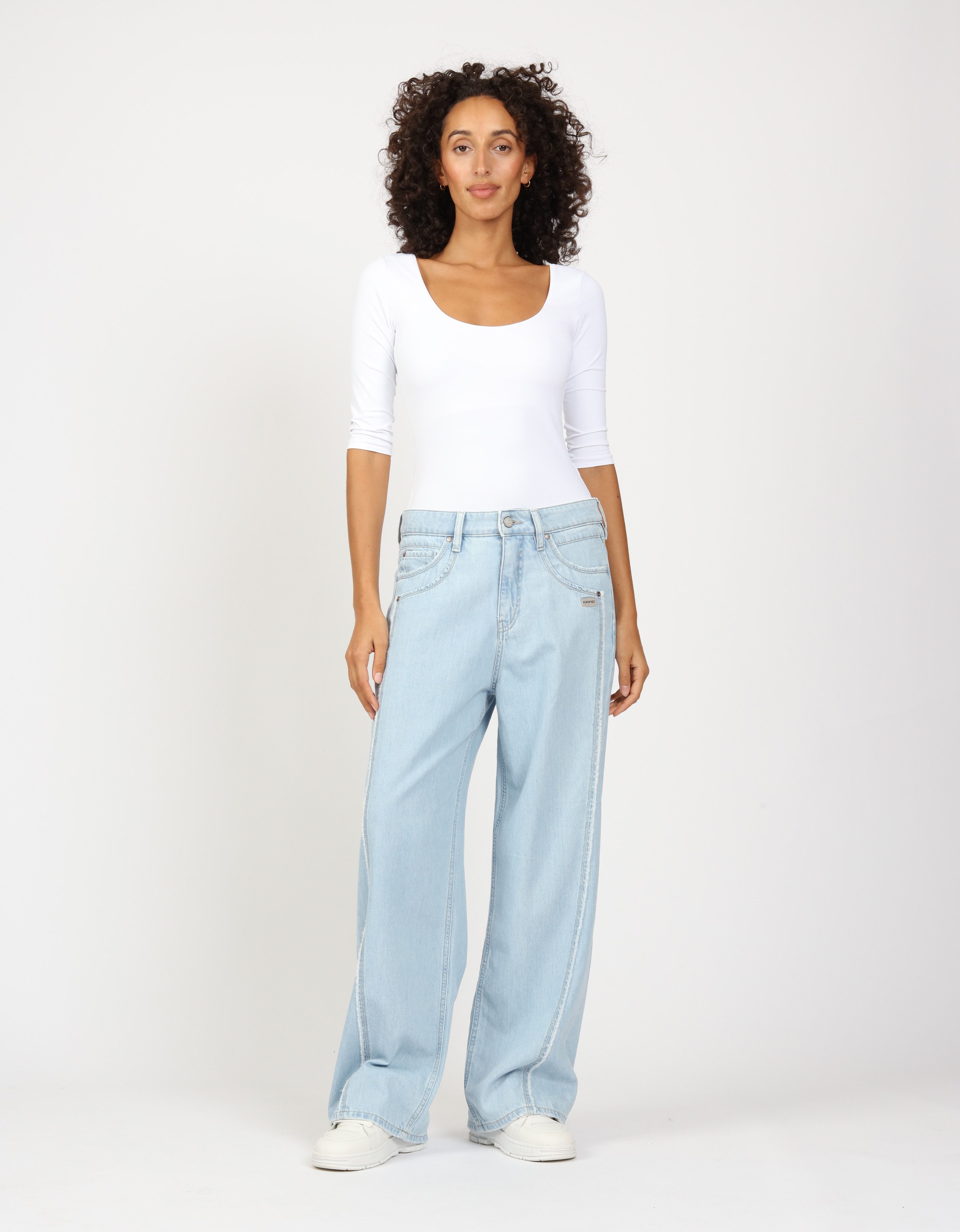 GANG Loose-fit-Jeans 94FANNY mit aufwändiger Schnittführung – Bild 5 von 5