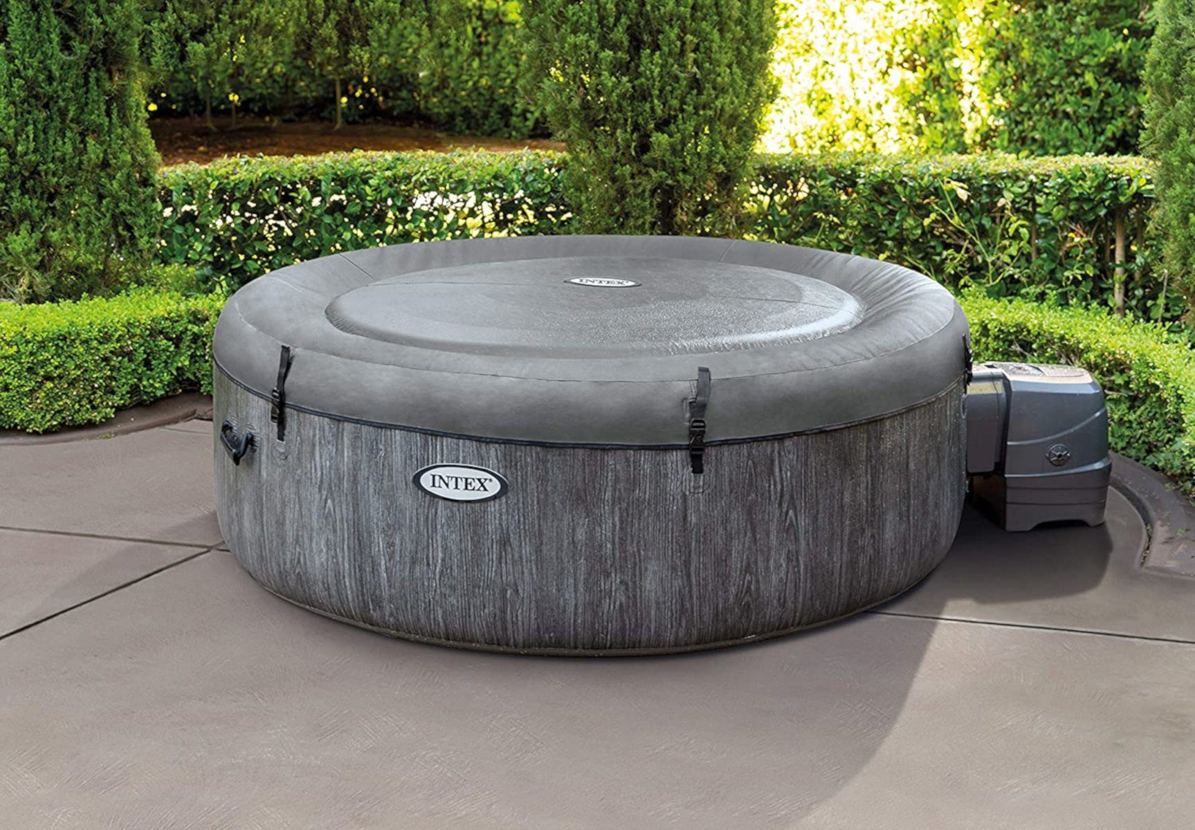 Intex Whirlpool 28440 - Whirlpool - PureSPA Bubble »Greywood Deluxe« (196cm)
