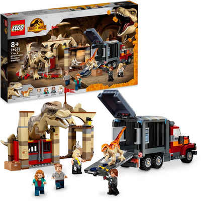 LEGO® Konstruktionsspielsteine T. Rex & Atrociraptor: Dinosaurier-Ausbruch (76948), (466 St), LEGO® Jurassic World