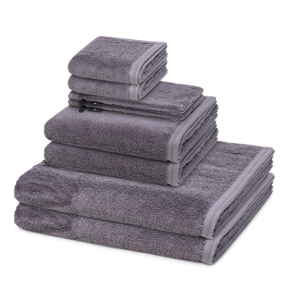 Vossen Handtuch Set Vegan Life, Frottee (Spar-Set, 8-St), 2 X Wasch- 2 X Gäste- 2 X Dusch- 2 X Handtuch im Set - Baumwolle