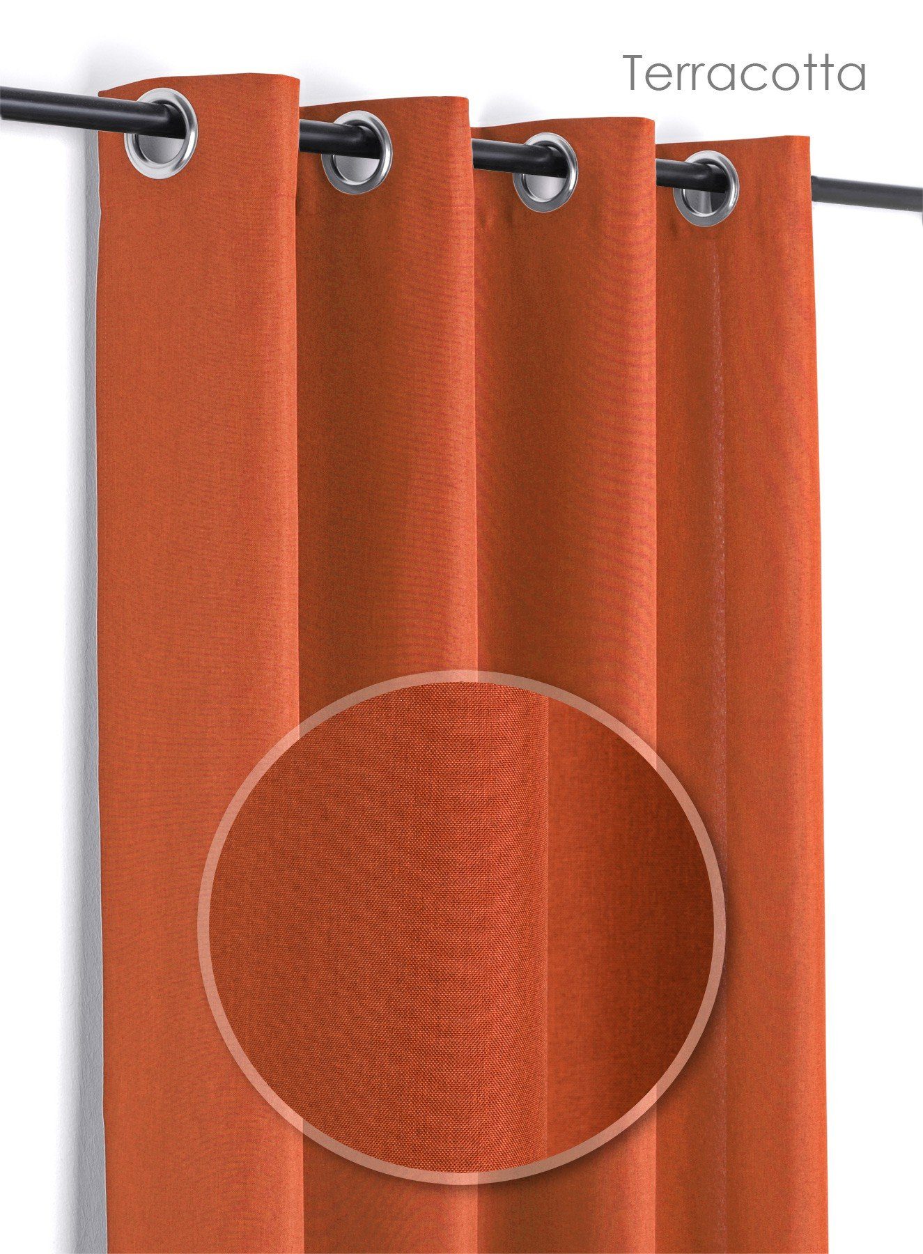 Beautex Vorhang Leinen Optik Brilliant Ösenvorhang, Gardine mit Ösen 140x24 günstig online kaufen