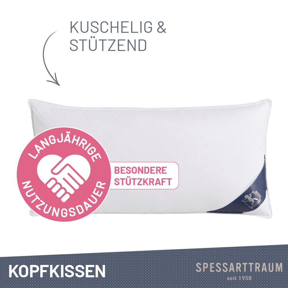 SPESSARTTRAUM Gänsefederkopfkissen Premium, Kopfkissen 2-tlg. 40x80 oder 80 günstig online kaufen