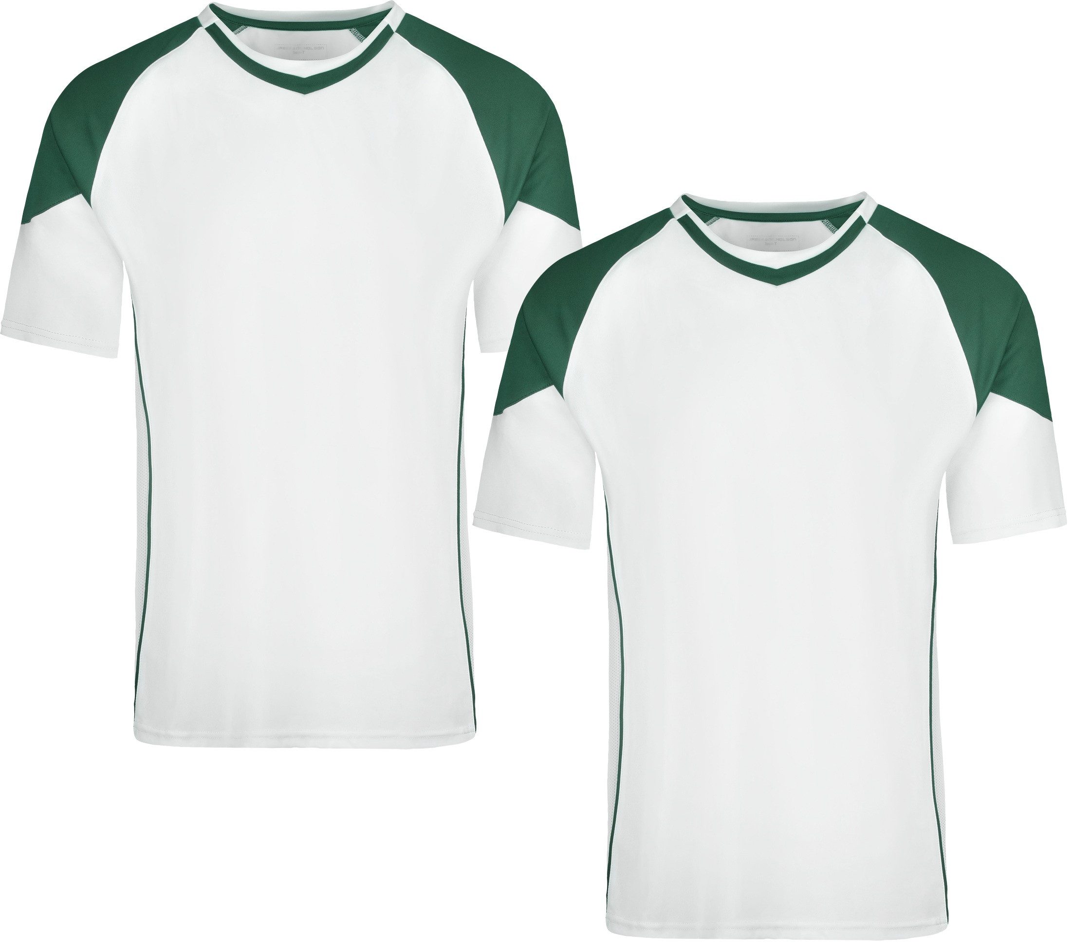 James & Nicholson Funktionsshirt Doppelpack Funktionelles Herren Teamshirt Team-T Shirt JN338 (Spar-Set, 2er-Pack) Atmungsaktiv, feuchtigkeitsregulierend und schnell trocknend