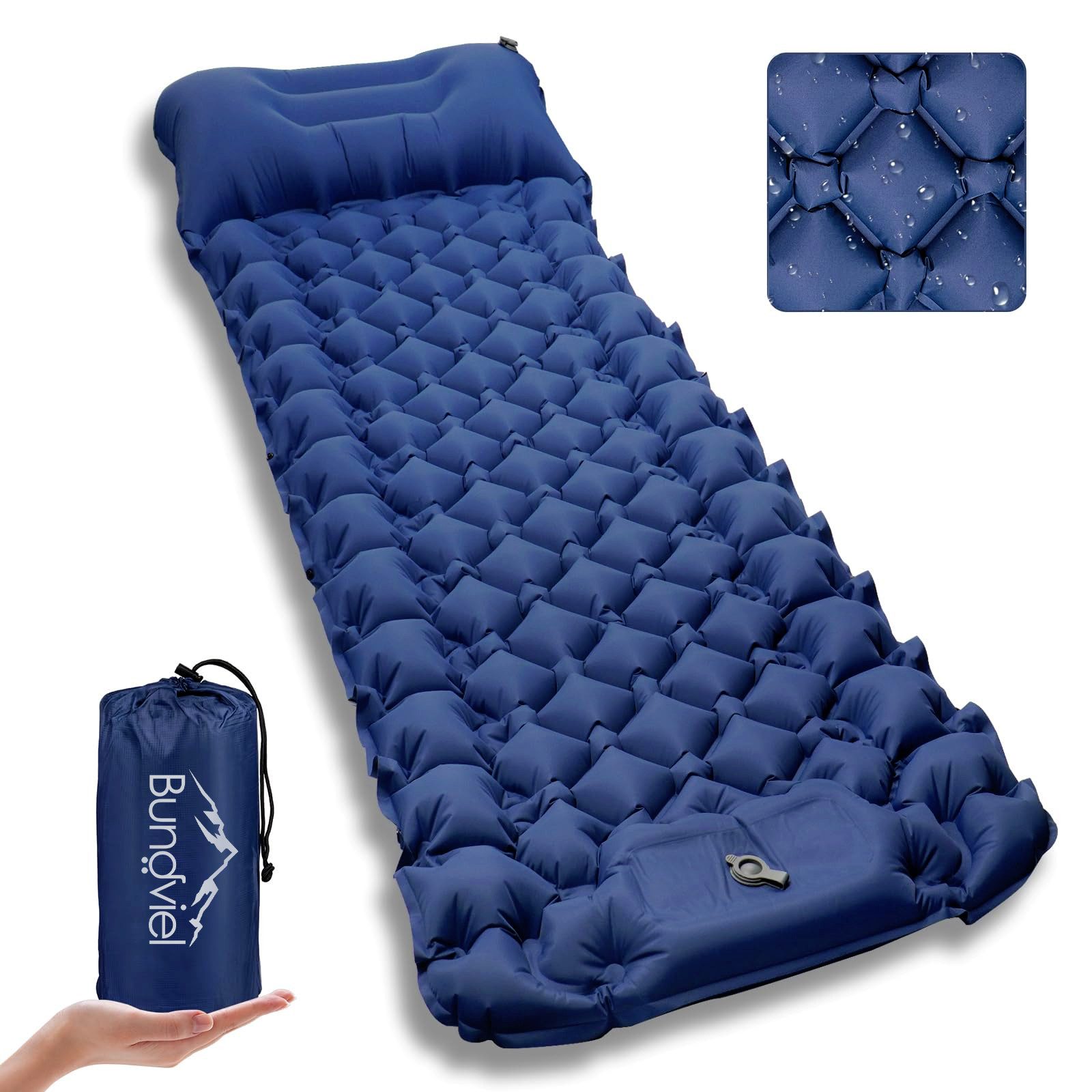 Bundviel Luftbett Isomatte Ultraleicht 8cm dick,faltbar Luftmatratze aufbla günstig online kaufen