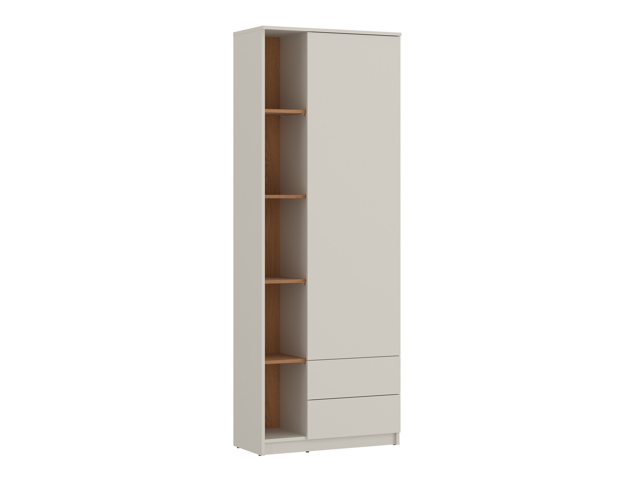 möbel-direkt.de Jugendzimmer-Set Regalschrank zum Jugendzimmer Fanni in Karameleiche & Kashmir, (Spar-Set, 1-tlg., 1 teilig), ABS- Kanten