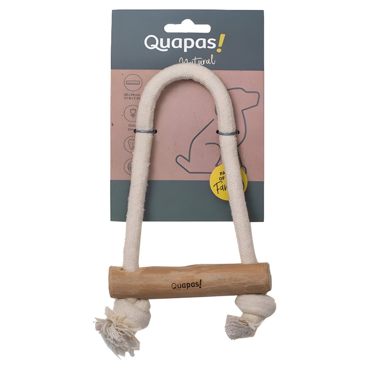 Quapas! Spielknochen Hundespielzeug Kaffeeholz Pull