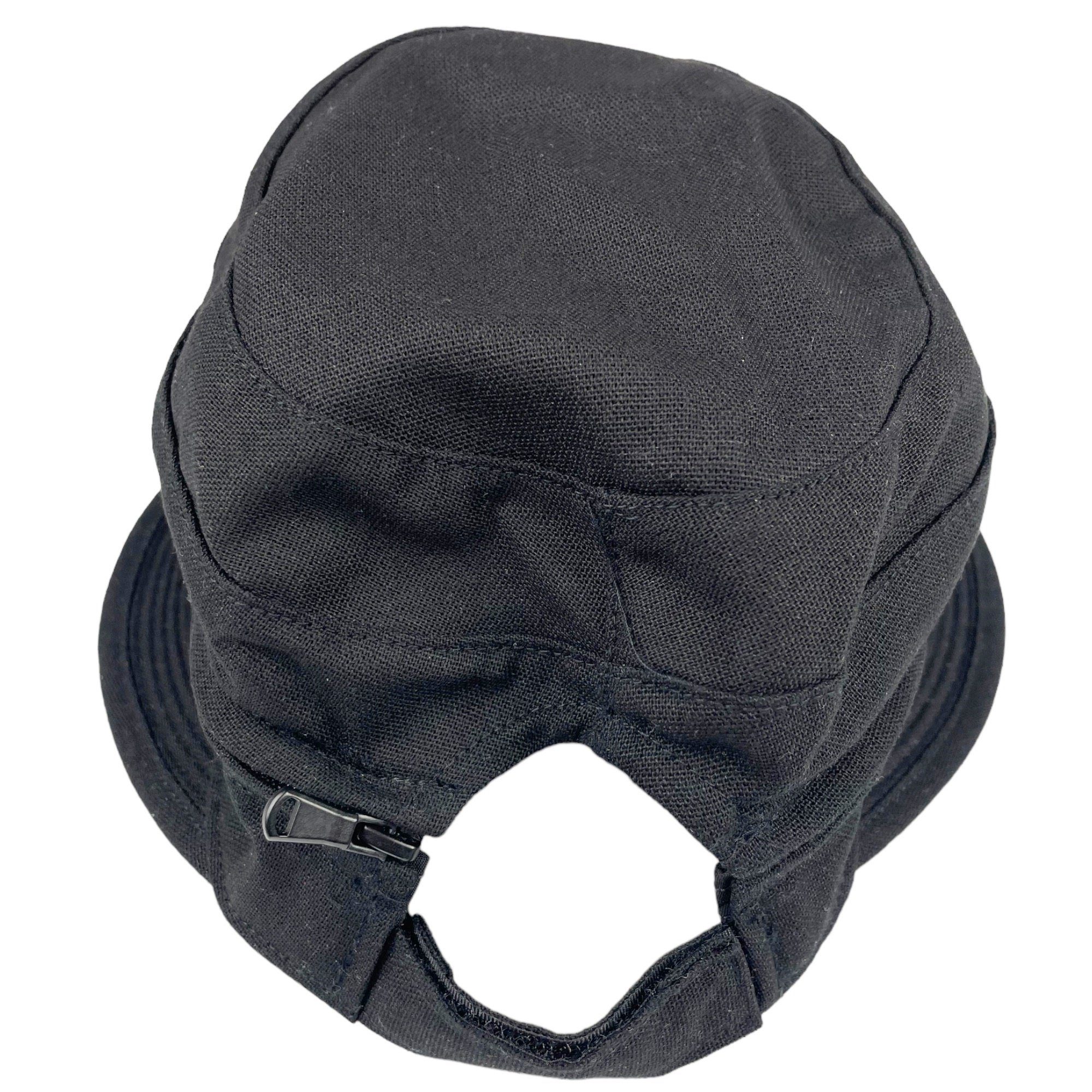 Taschen4life Sonnenhut Visor Cap 2in1 Sonnencap Basecap & Sonnenschutz in Einem, unisex, aus Leinen – Bild 4 von 5