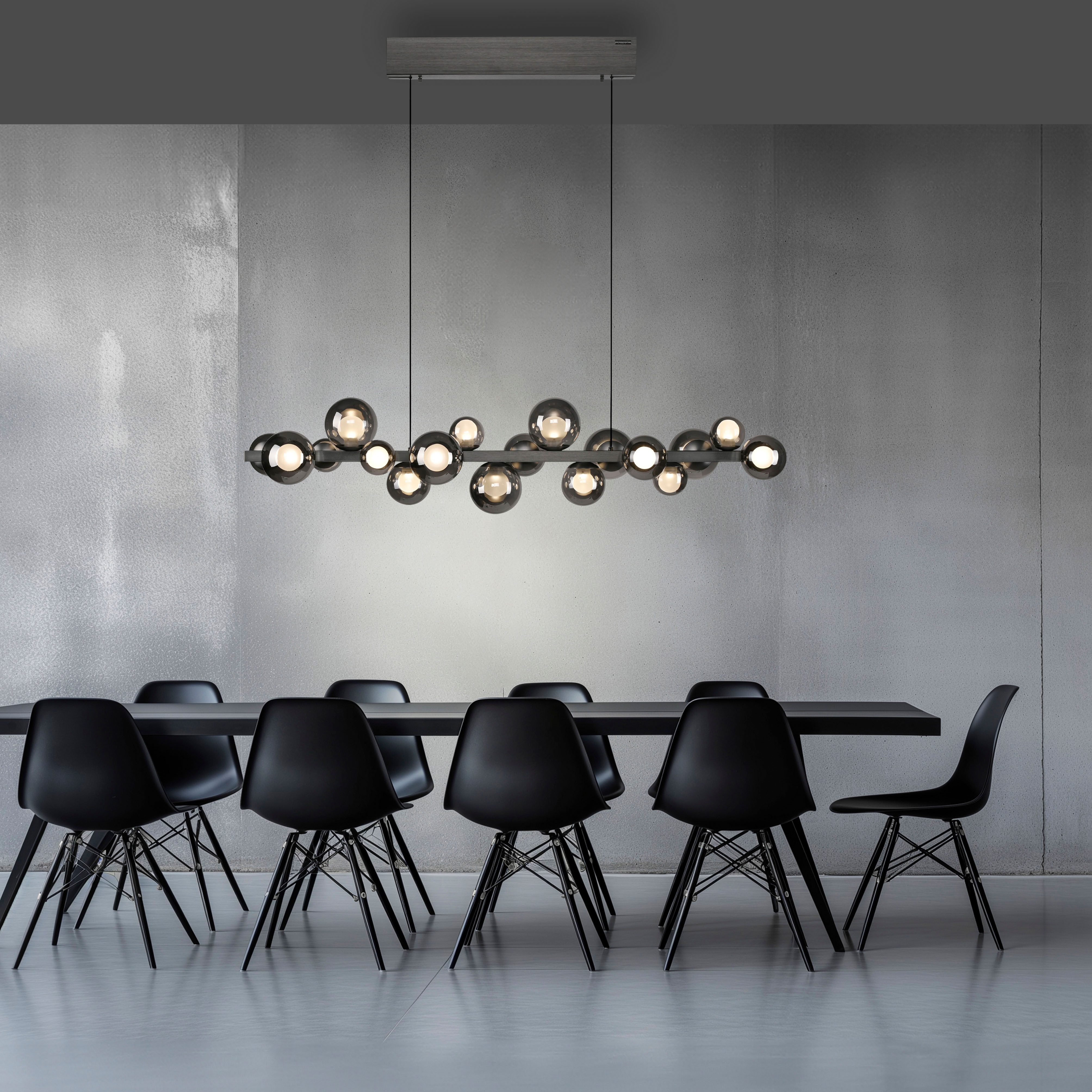 Neuhaus PURE LED Pendelleuchte PURE E-Popup, CCT - über Fernbedienung, LED fest integriert, warmweiß - kaltweiß, e-LIFT® Funktion, CCT, dimmbar über Fernbedienung