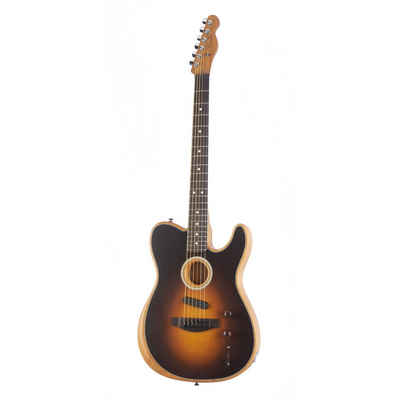 Fender Westerngitarre, Acoustasonic Player Telecaster Shadow Burst - Westerngitarre