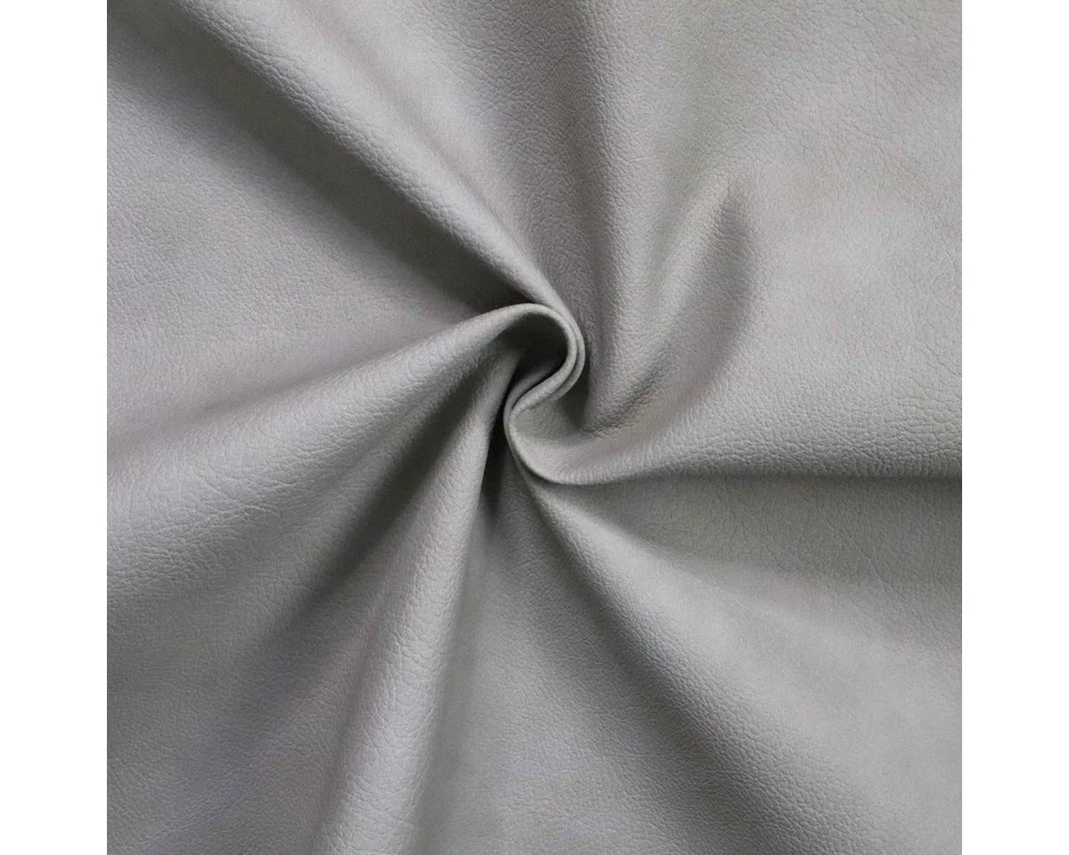 Thumbnail - Stofferia Stoff Polster PU Kunstleder Vintage-Antik Kenia Achatgrau, Breite 140 cm, Meterware