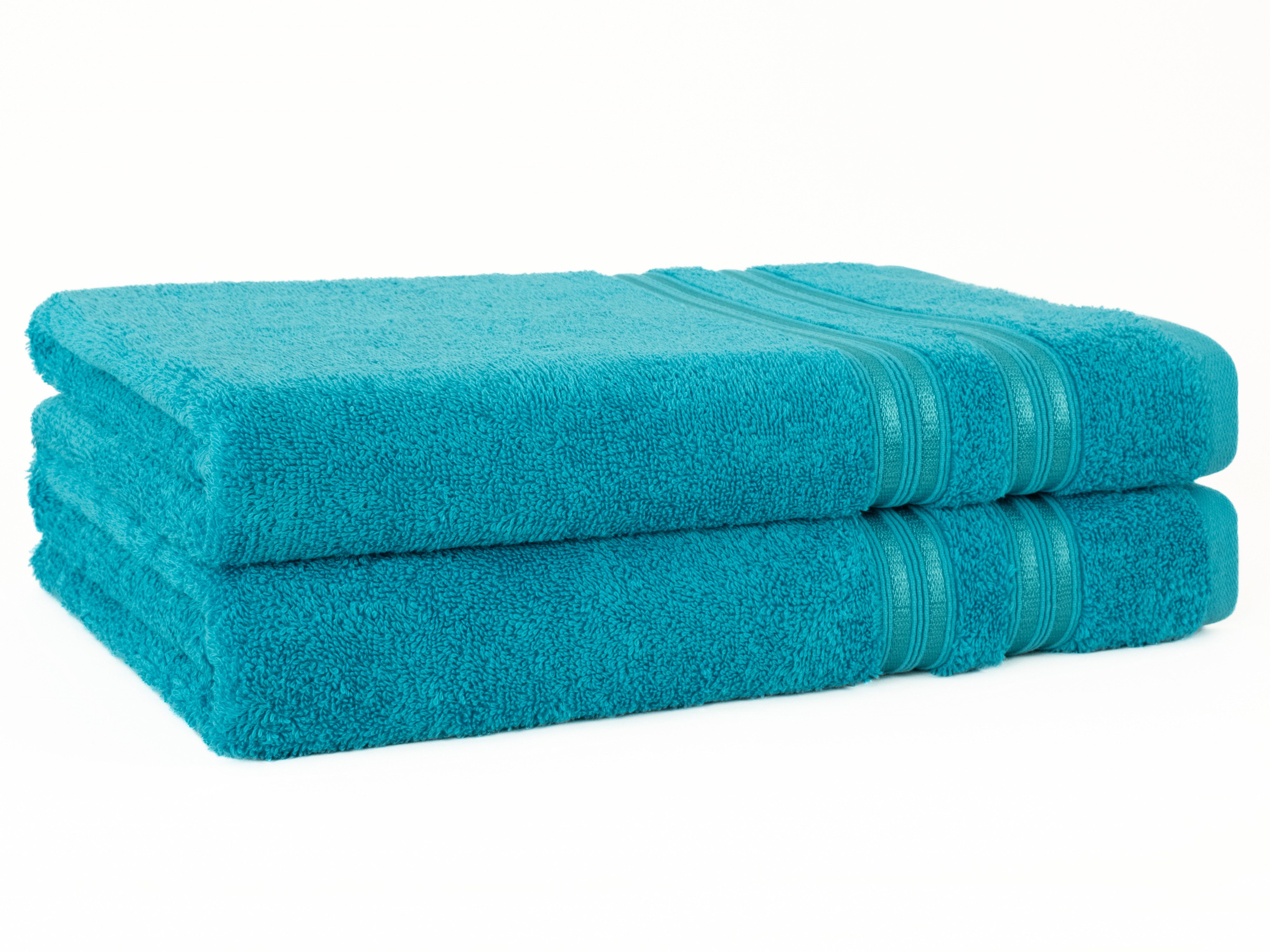 HAMMETEX Duschtuch 2er Set Badetücher 70x140 cm, 100% Baumwolle, Weich & Sa günstig online kaufen