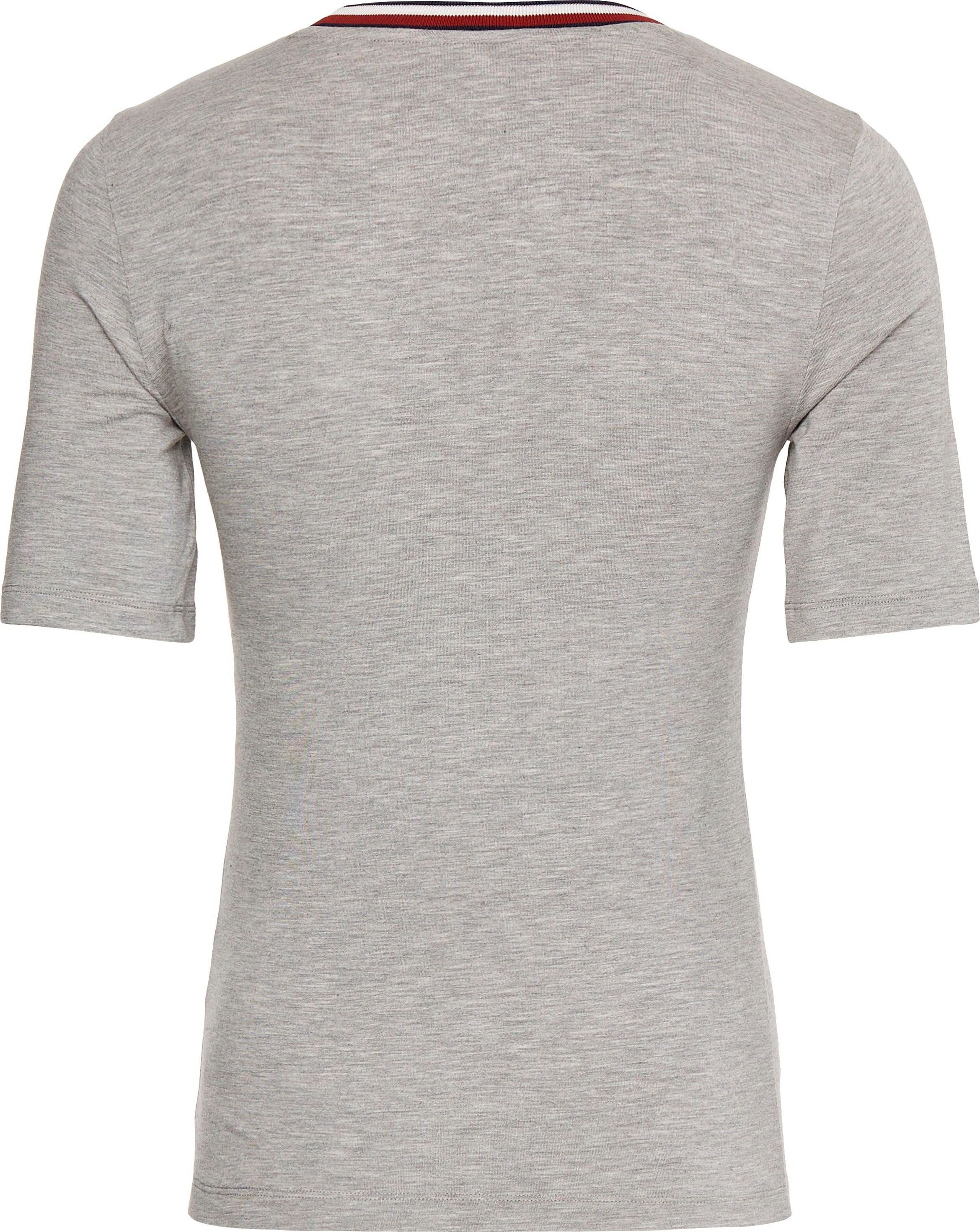 Tommy Hilfiger Curve T-Shirt Hilfger SIZE PLUS CURVE,mit C-NK CRV Markenlabel SLIM STRIPE GLOBAL Tommy SS