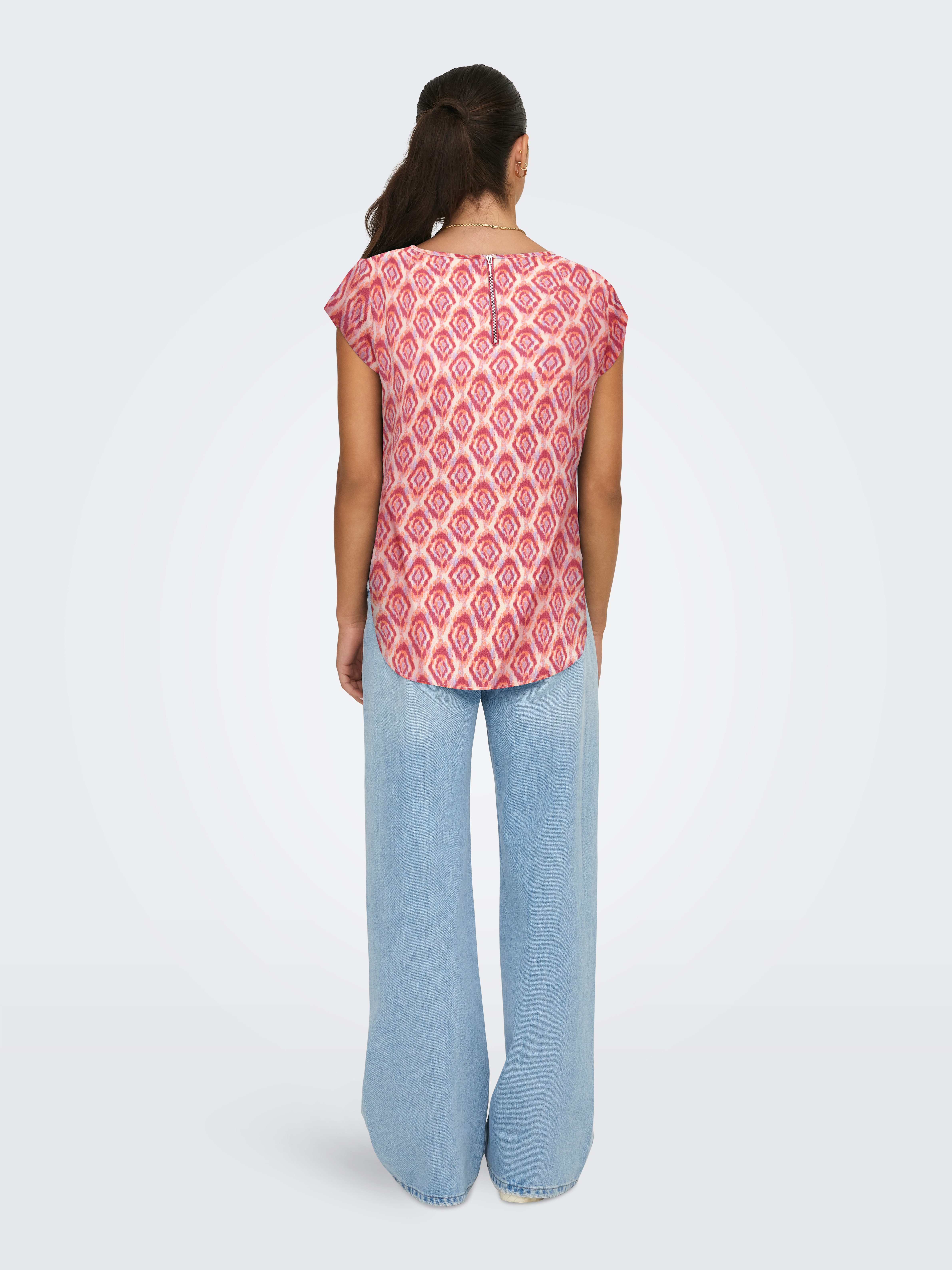 ONLY Shirtbluse ONLVIC S/S AOP TOP NOOS PTM mit Allover Druck – Bild 4 von 4