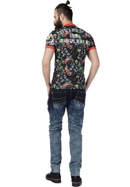 Cipo & Baxx Bequeme Jeans mit stylischem Doppelbund