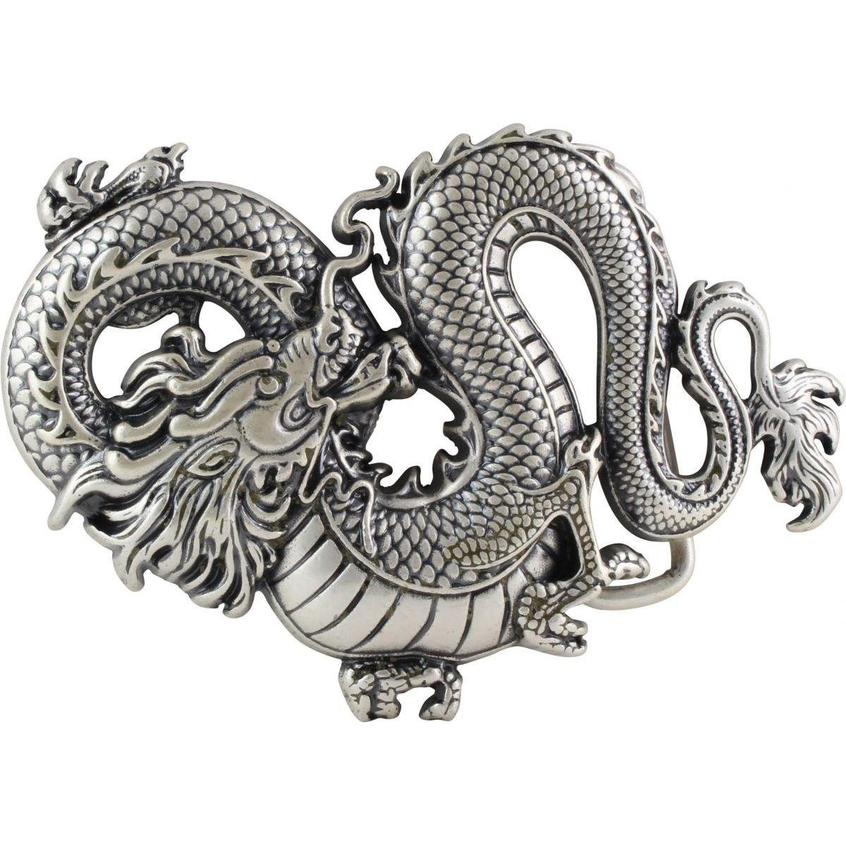 BELTINGER Gürtelschnalle Dragon 4,0 cm - Buckle Drache Wechselschließe Gürtelschließe 40mm - LA (1-St)