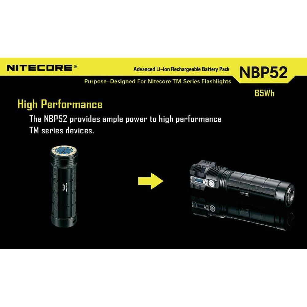 Nitecore Akkugriff BP52 Taschenlampen-Zubehör Akkugriff BP52 für TM11, TM15, Akku (1 St)