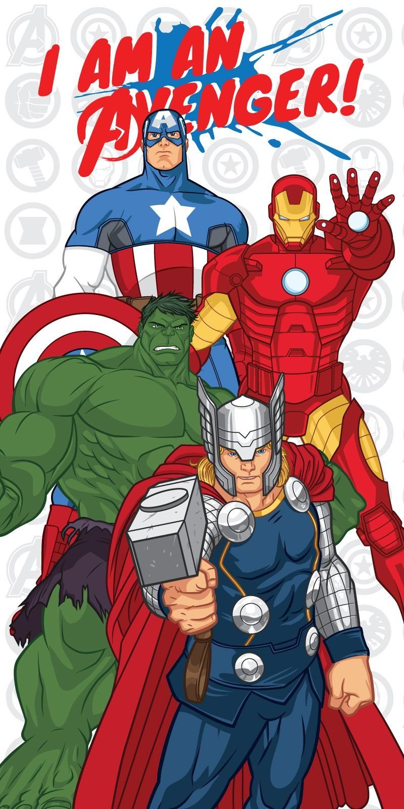 MARVEL Handtücher Avengers Duschtuch Badetuch Strandtuch 70 x 140cm