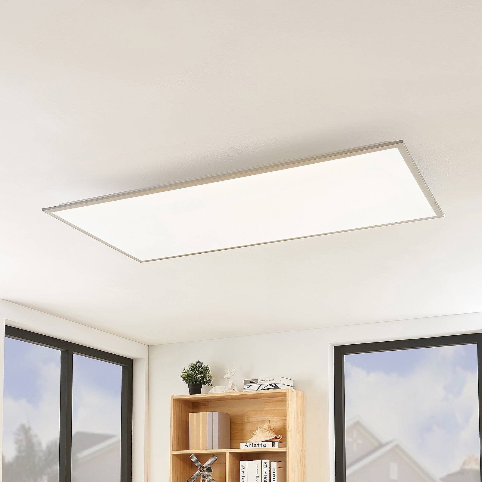 Lindby LED Panel Stenley, Enthalten, LED 50 W gesamt, Farbwechsel warmweiß / tageslicht
